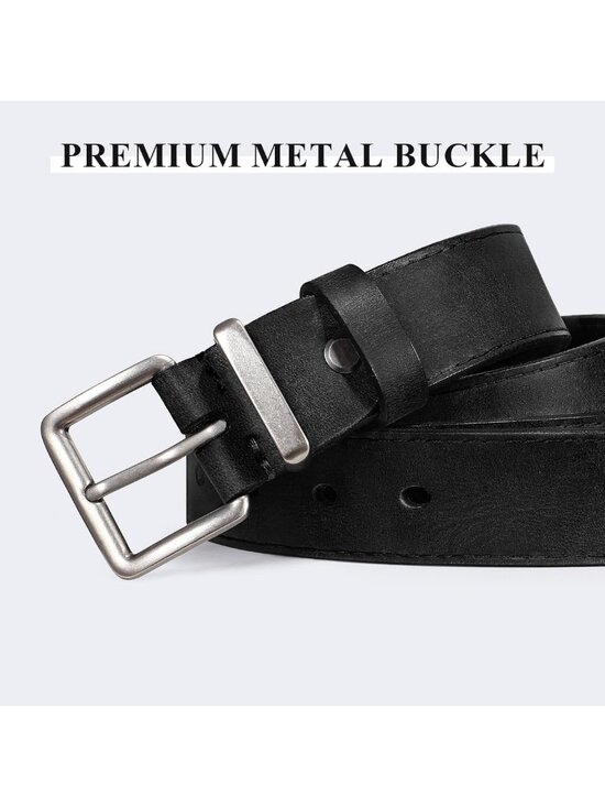 Genuine Leather Women\'s Belt for Jeans - Full Grain Waist Belt with Matte Buckle main image 5